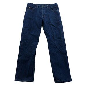 Lee Mens Jeans Size 34x30 Blue Denim Classic Fit Straight Leg Casual Cotton